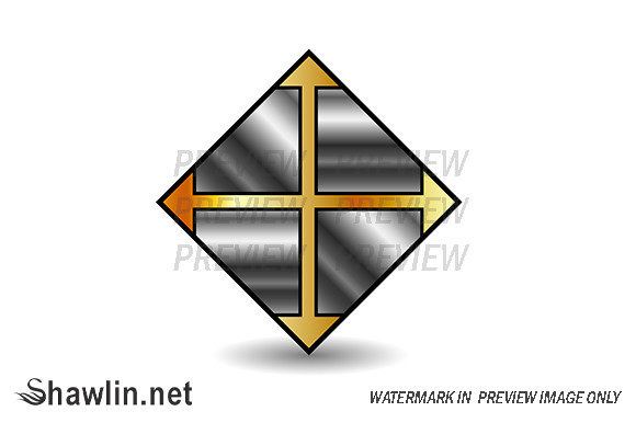 Elevate Your Brand with a Gold Floor Tile Business Logo