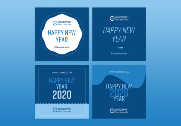Elevate Your Digital Presence with Elegant New Year Social Media Banners