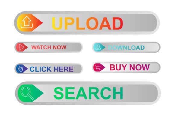 Elevating Digital Interfaces with Scalable Web Buttons Vector Design