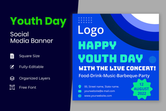 Elevating Your Campaign with Youth Day Social Quotes and Modern Design Templates