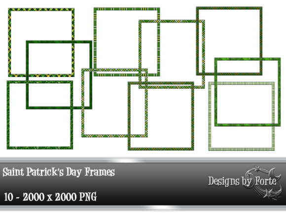 Elevating Your St. Patrick's Day Designs with High-Resolution 2000x2000 Frames