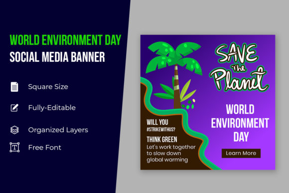 Evaluating Abstract Happy World Environment Day Design Assets