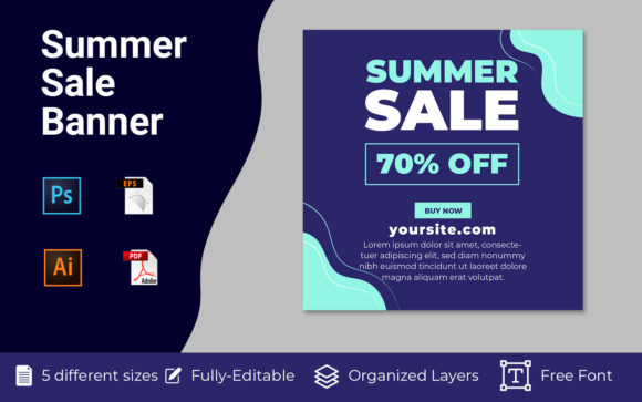 Evaluating Summer Sale Banner Templates for Social Media and Digital Advertising