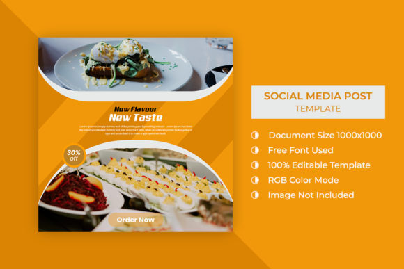 Evaluating the Minimal Food Social Media Post Template for Restaurant Marketing