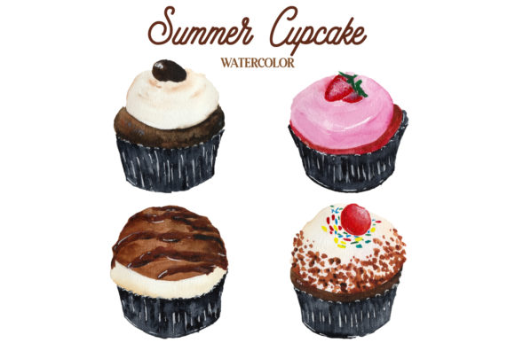 Evaluating the Summer Cupcake 1 Design Asset for Creative Projects