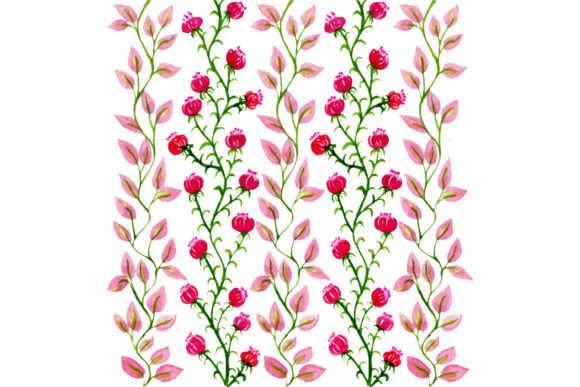 Soft Pink Floral Watercolor Patterns for Design