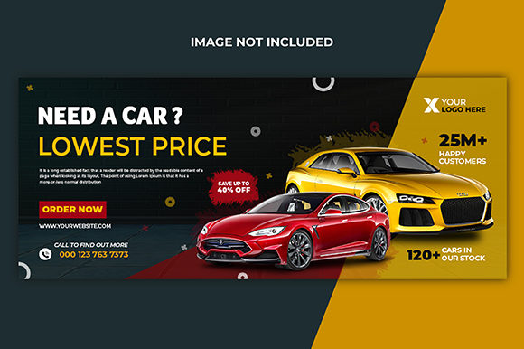 Strategic Visual Positioning with a Rent Car Showroom Facebook Cover